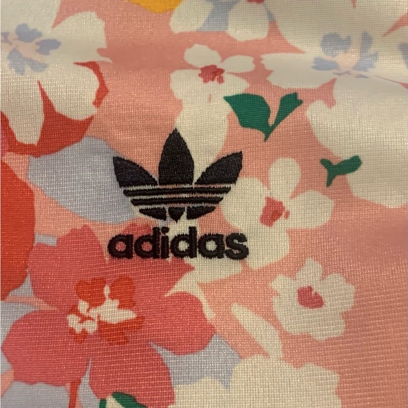 adidas Pink Floral Bomber Jacket - Picture 4 of 13